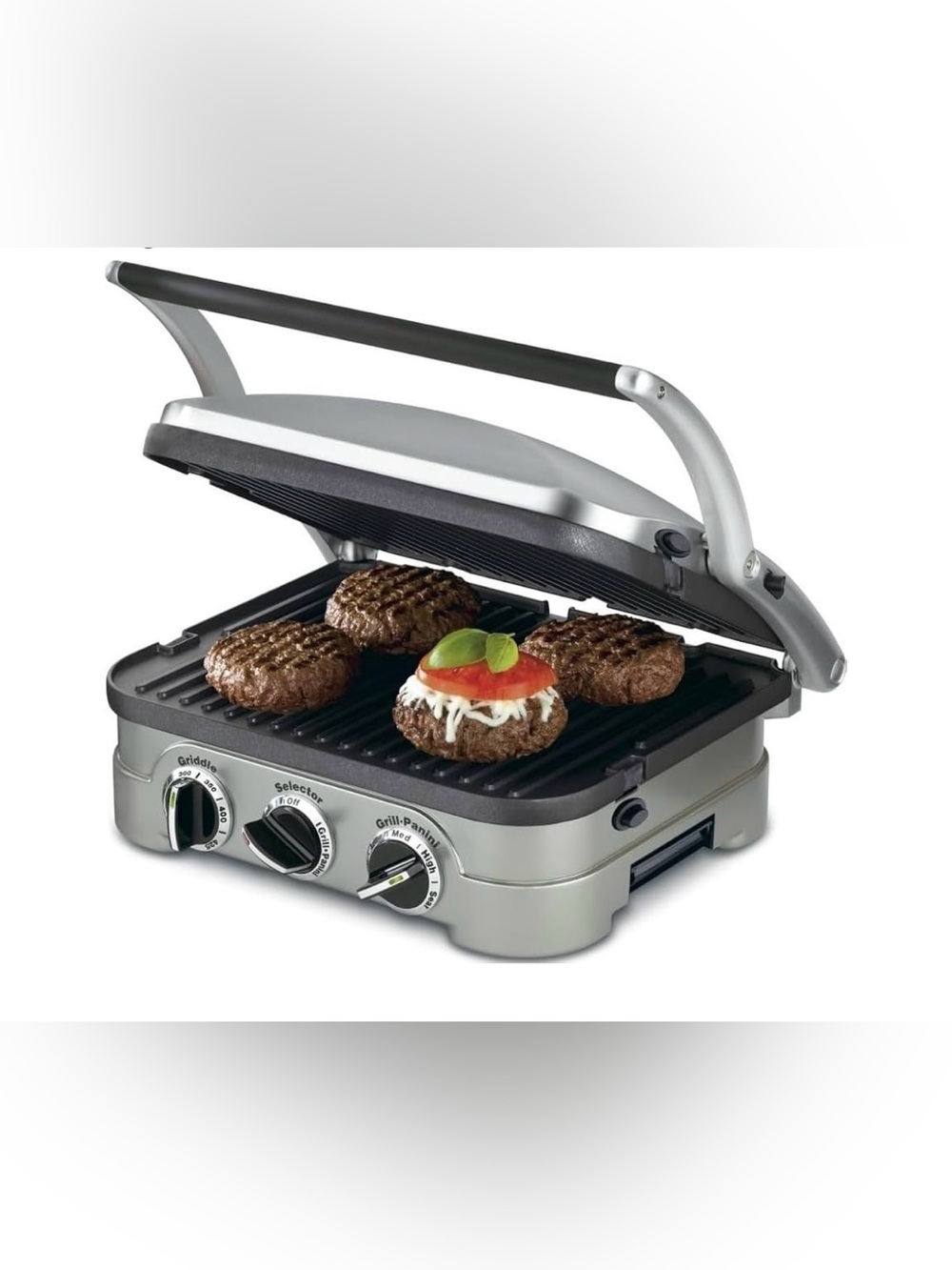 Cuisinart Griddler Indoor Grill, Panini Press, Sandwich Maker (5-in-1 Grilling)